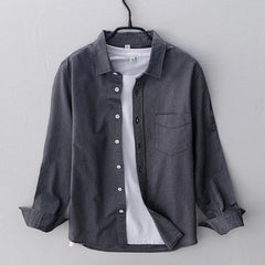 2024 Spring Pink Shirts For Men Casual Slim Fit 100%