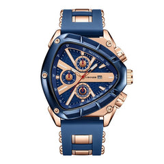 Unique Sports Men Watch High Quality Silicone Strap Auto