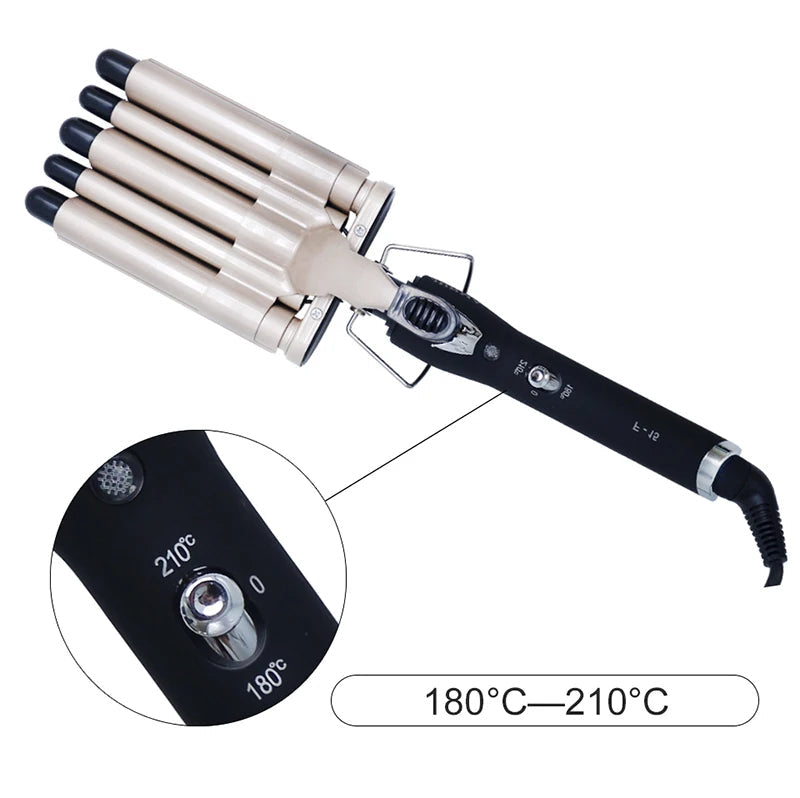 3 in 1 Deep Reversible Big and small wave styles Waver Curling iron