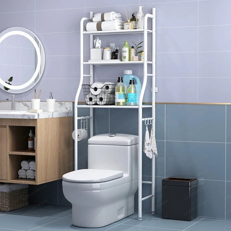 Bathroom Toilet & Balcony Washing Machine Storage Rack