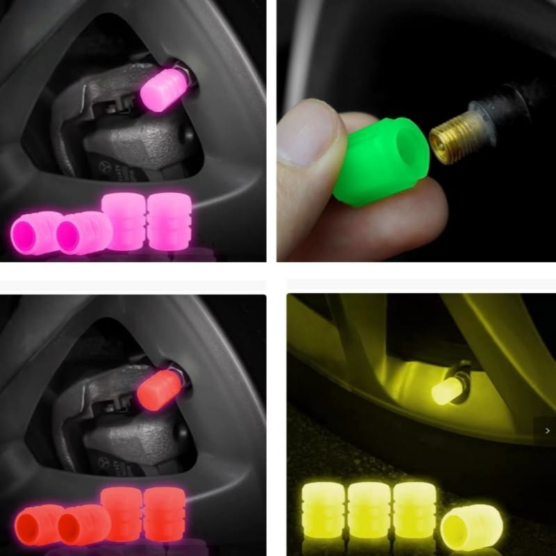 Car Luminous Tire Valve Cap(4 pcs set)