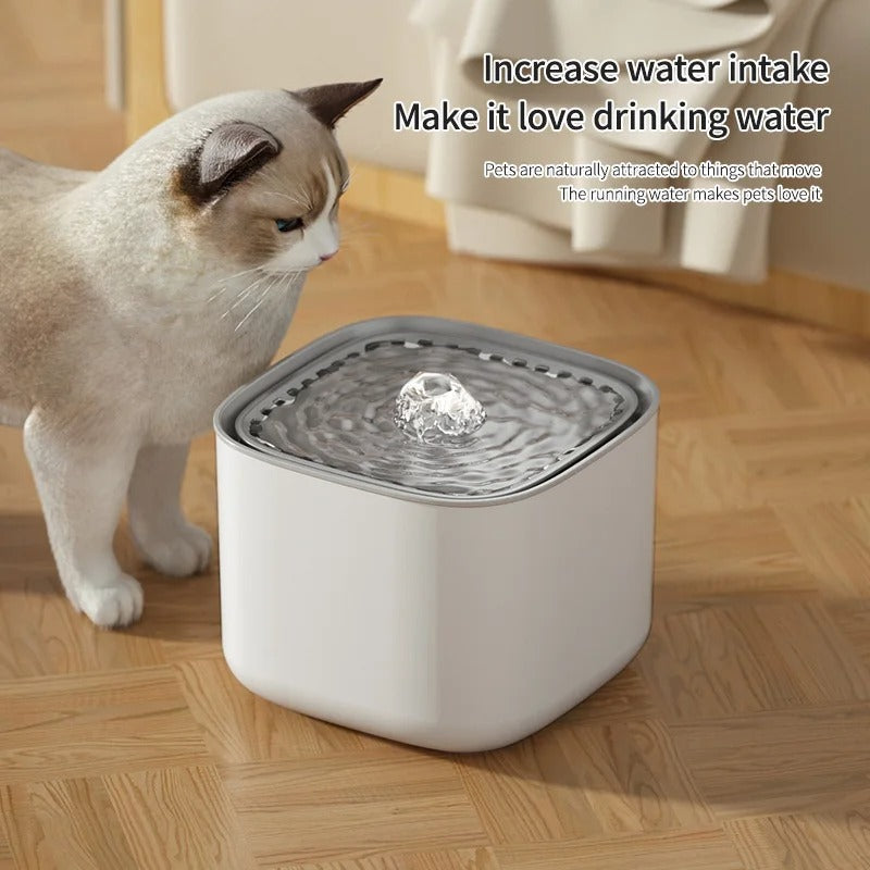 3L Cat Water Fountain Auto Recirculate Filter Large Capacity