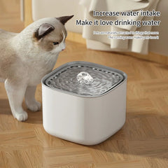 3L Cat Water Fountain Auto Recirculate Filter Large Capacity