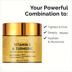 Turmeric Vitamin C Face cream Retinol Moisturizing Firming