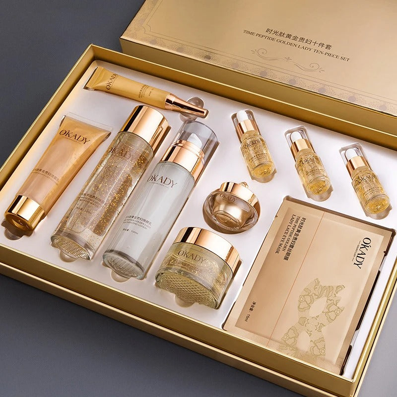 10 Piece Set Hydrating Skin Care Set Box Moisturizing Repair Cosmetics