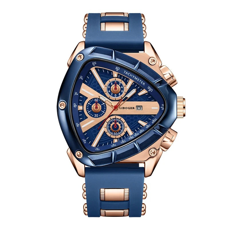 Unique Sports Men Watch High Quality Silicone Strap Auto
