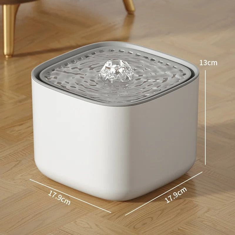 3L Cat Water Fountain Auto Recirculate Filter Large Capacity