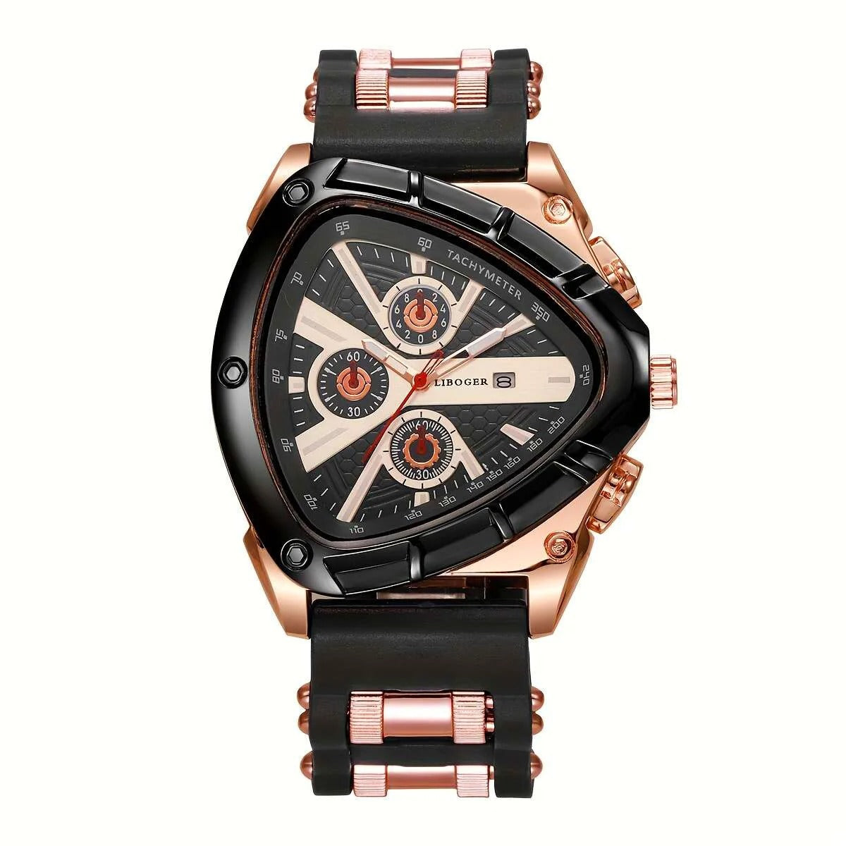 Unique Sports Men Watch High Quality Silicone Strap Auto